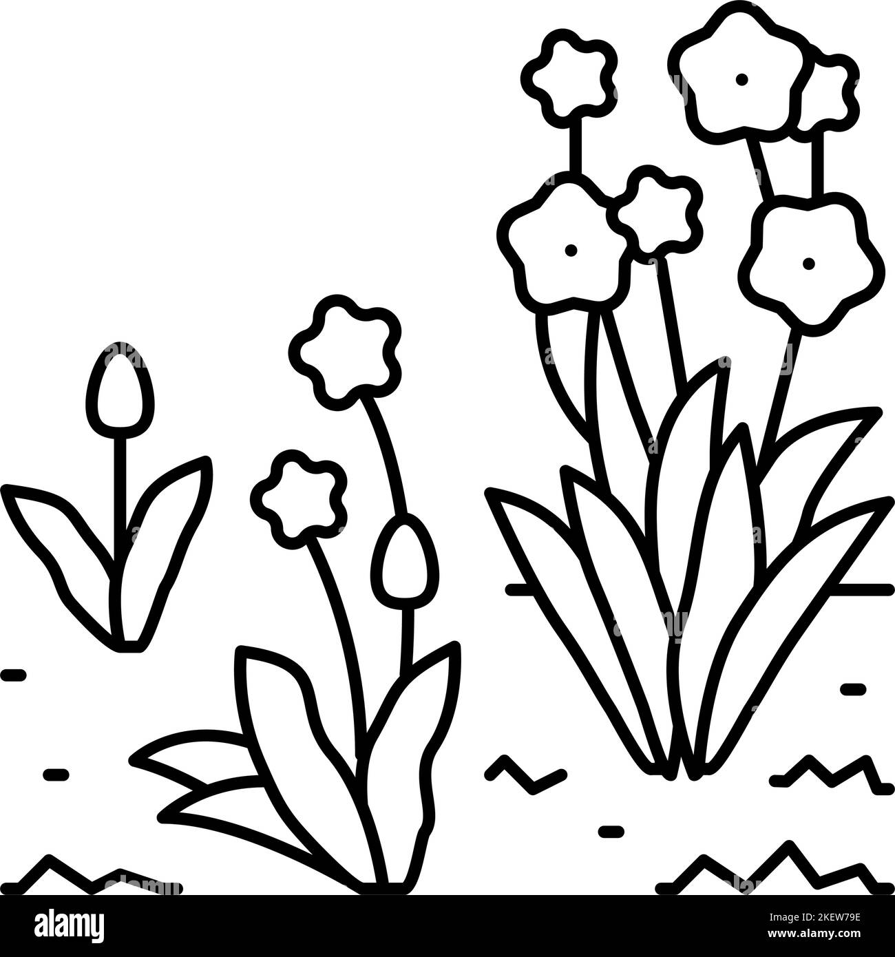 growth spring line icon vector illustration Stock Vector Image & Art ...