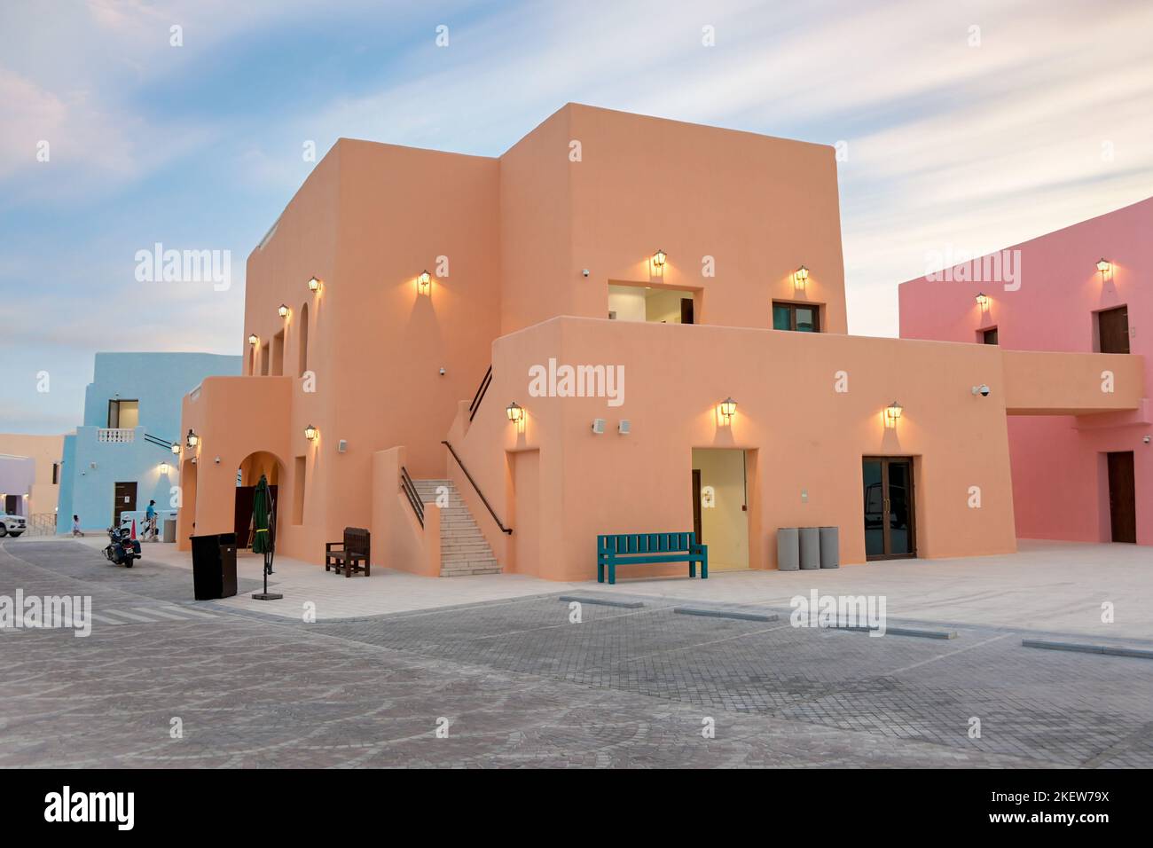 Old Doha port redevelopment into Mina district Box Park Qatar Stock