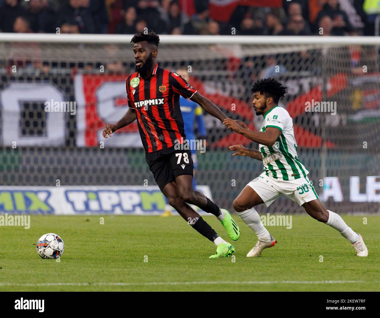 BUDAPEST, HUNGARY - FEBRUARY 5: Jose Marcos Marquinhos of Ferencvarosi TC  reacts during the Hungarian OTP Bank