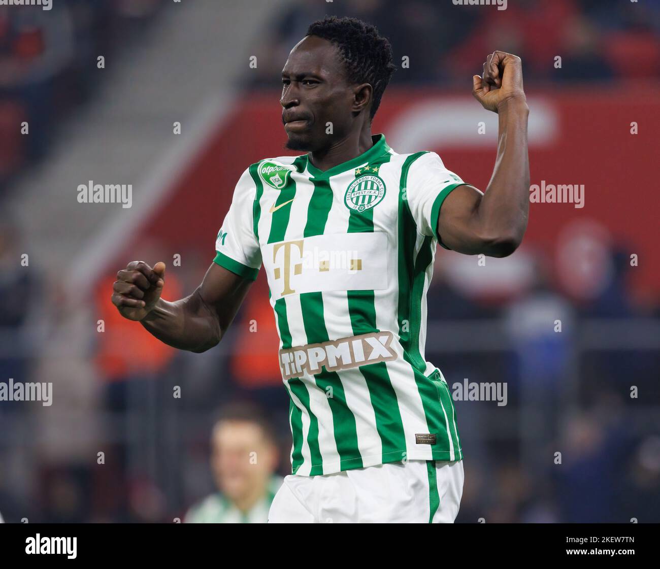 Adama Traore of Ferencvarosi TC scores during the UEFA Champions News  Photo - Getty Images