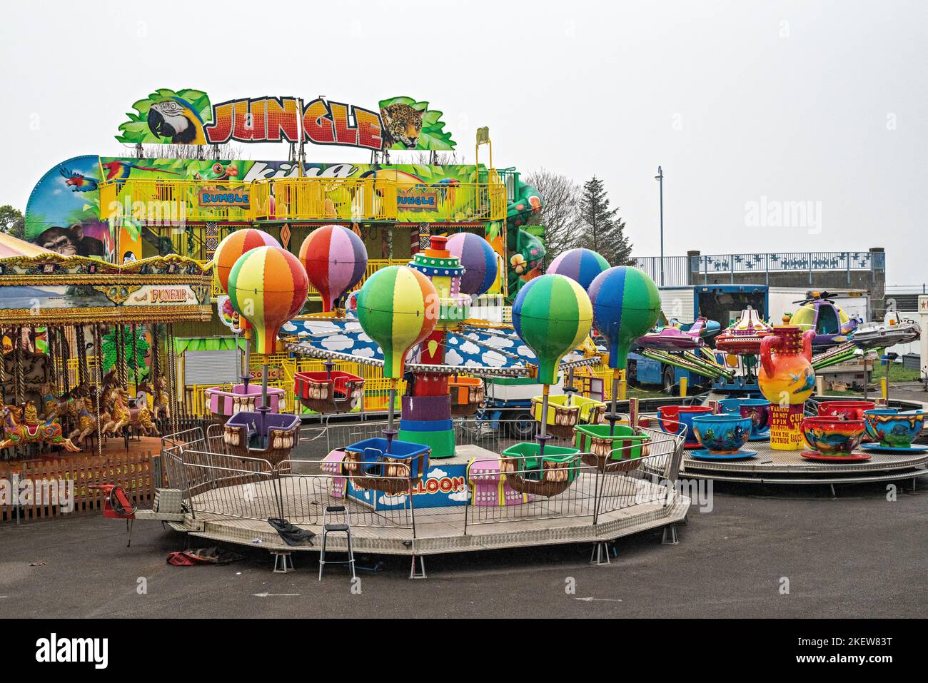 Taylors Fun Fair in Morecambe, Lancashire, UK Stock Photo