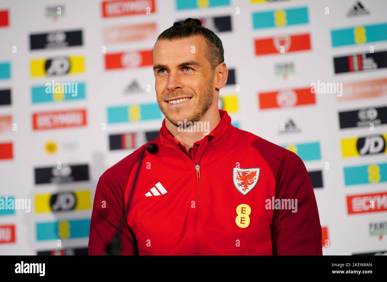 Wales' Gareth Bale during a media session at the Vale Resort, Hensol. Picture date: Monday November 14, 2022. Stock Photo