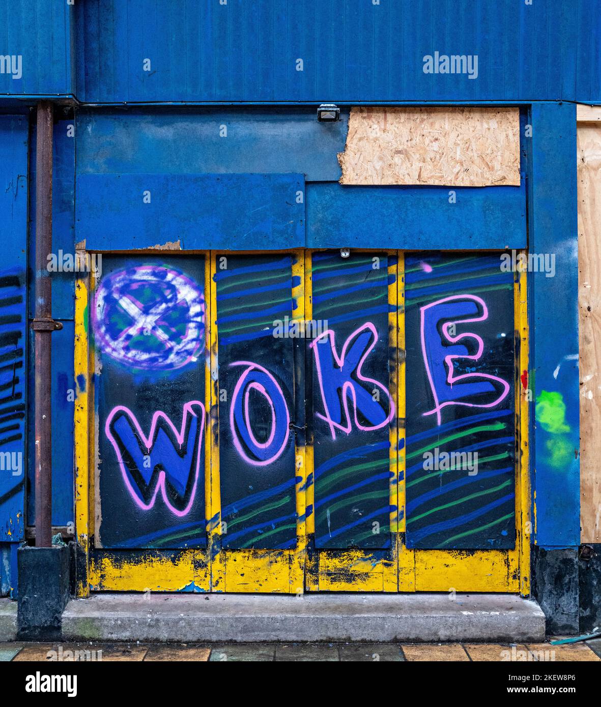 Woke - Graffiti Stock Photo