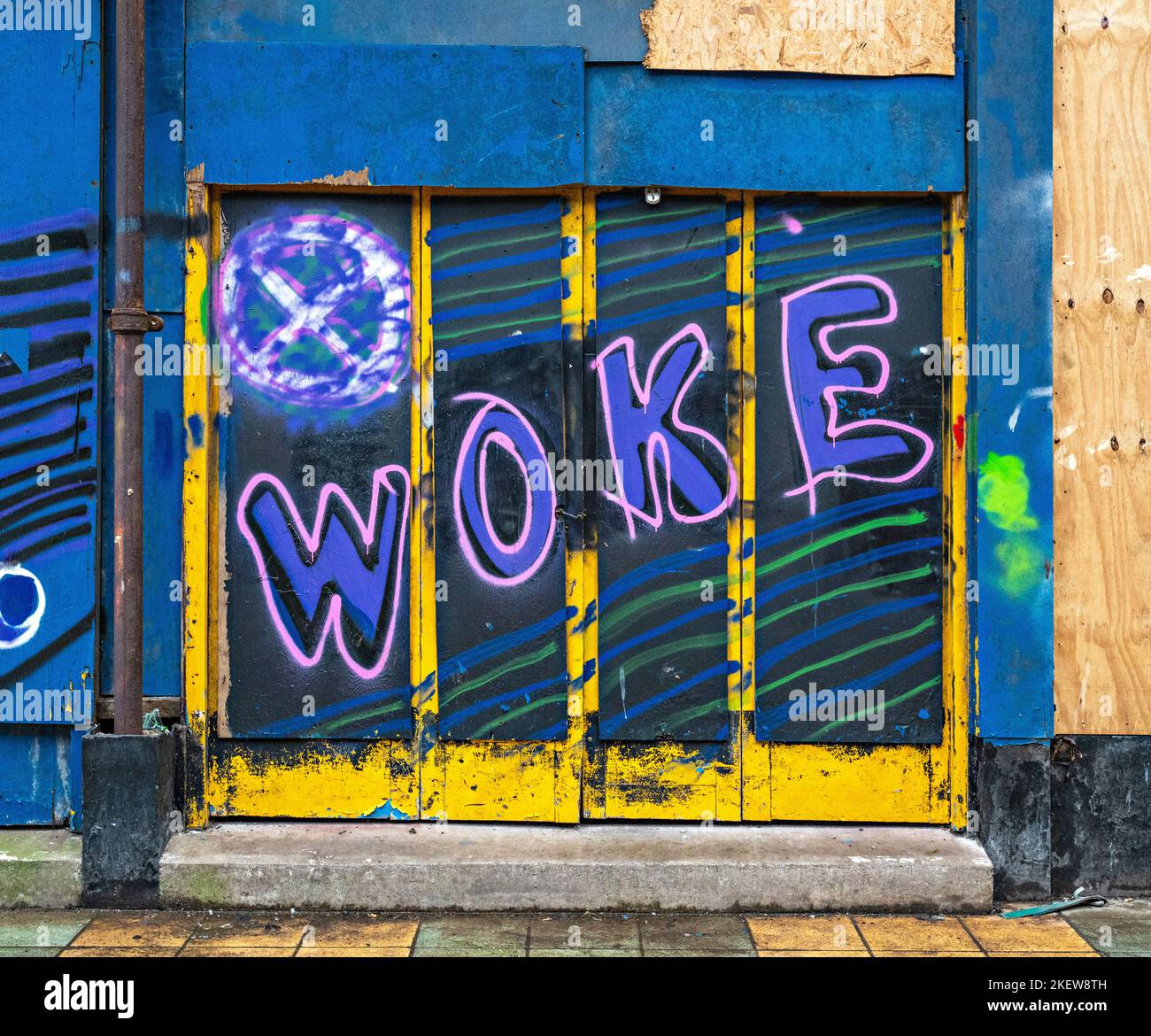 Woke - Graffiti Stock Photo
