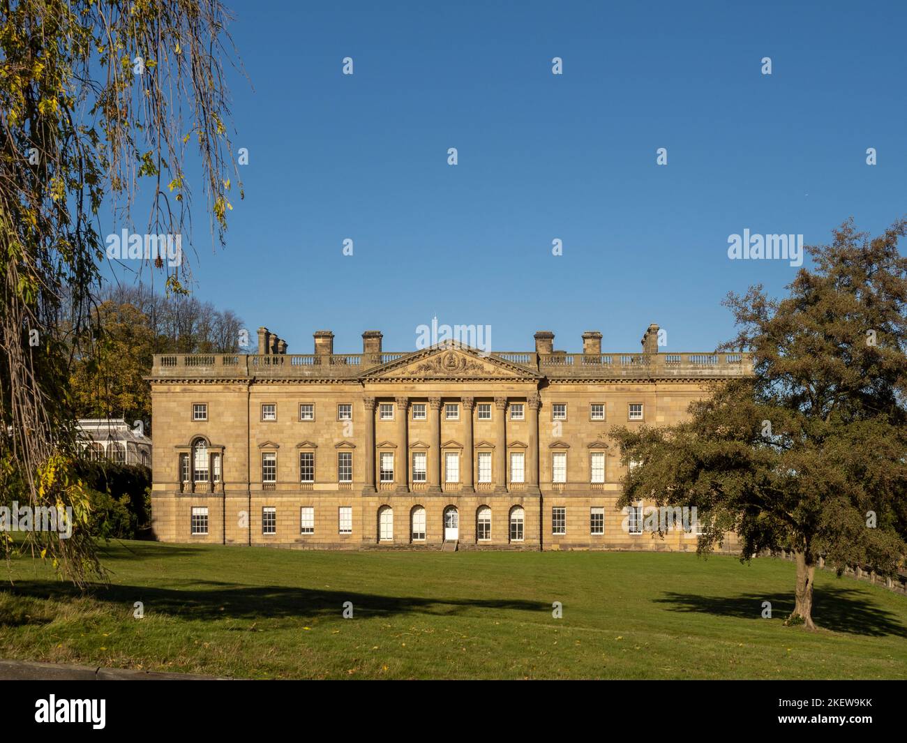 South exterior façade of Wentworth Castle now home of Northern College