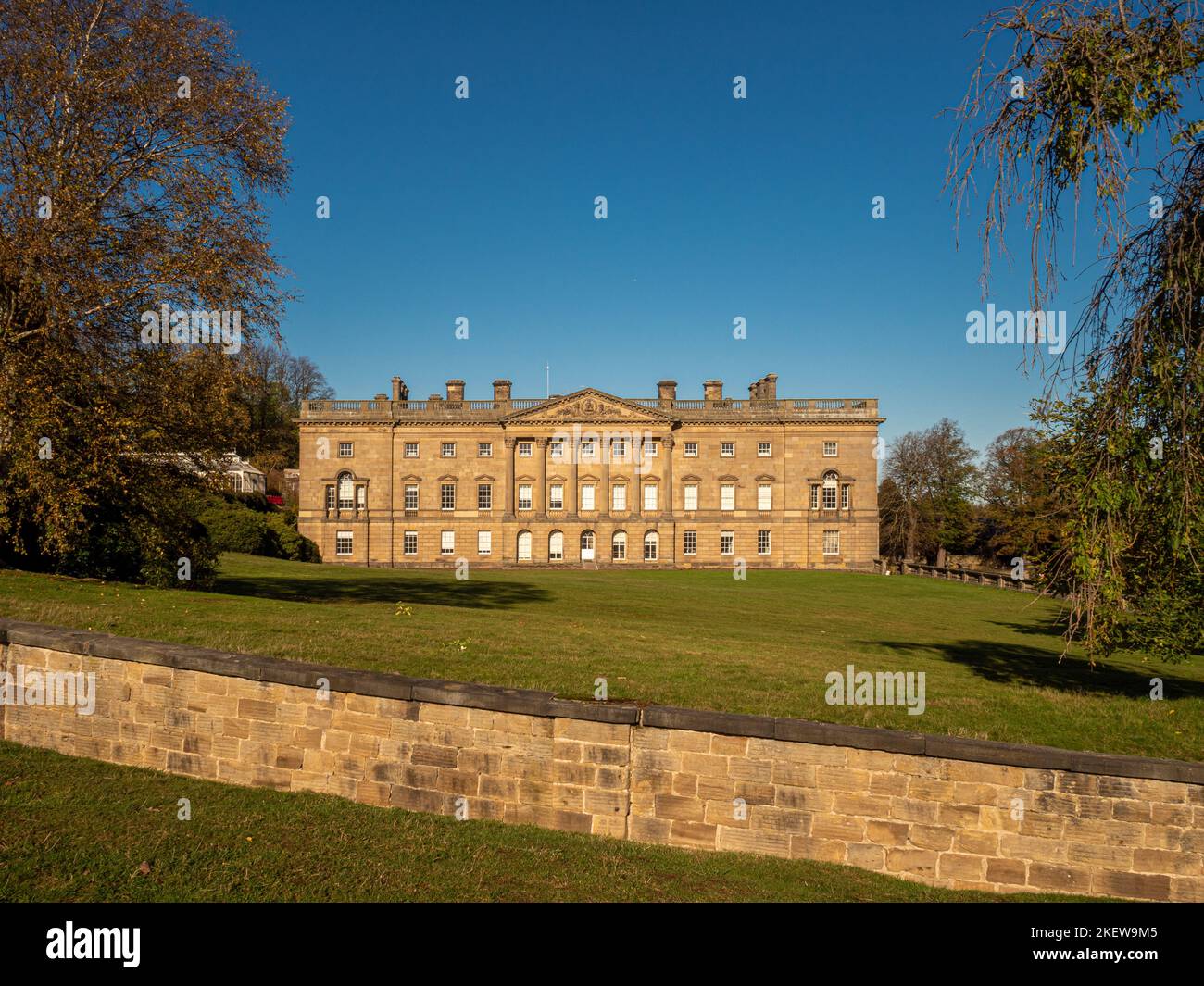 South exterior façade of Wentworth Castle now home of Northern College