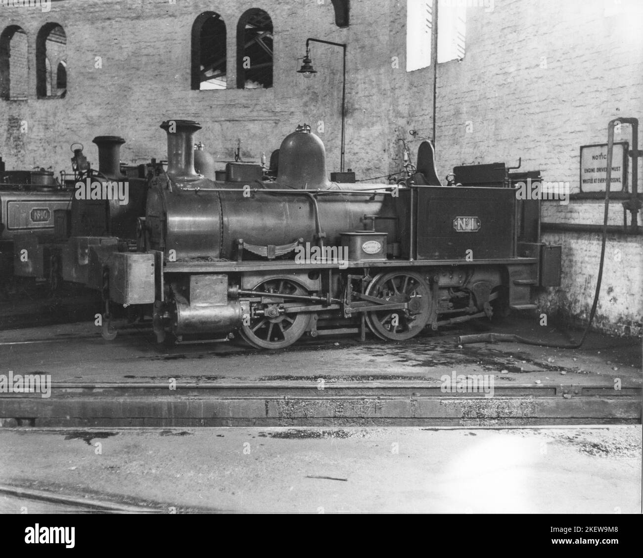 Becton Gas Works Steam Locomotives -1 Stock Photo