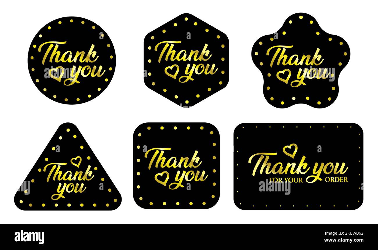 Personalized Label Stickers Thank You Stickers - Shipping Labels Or ...