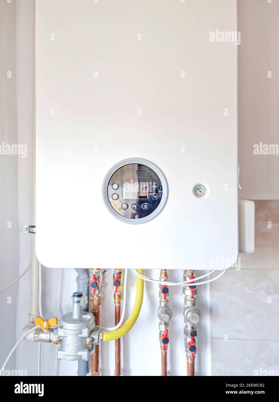 Home Gas central heater of residential house, in kitchen. Selective focus  Stock Photo - Alamy