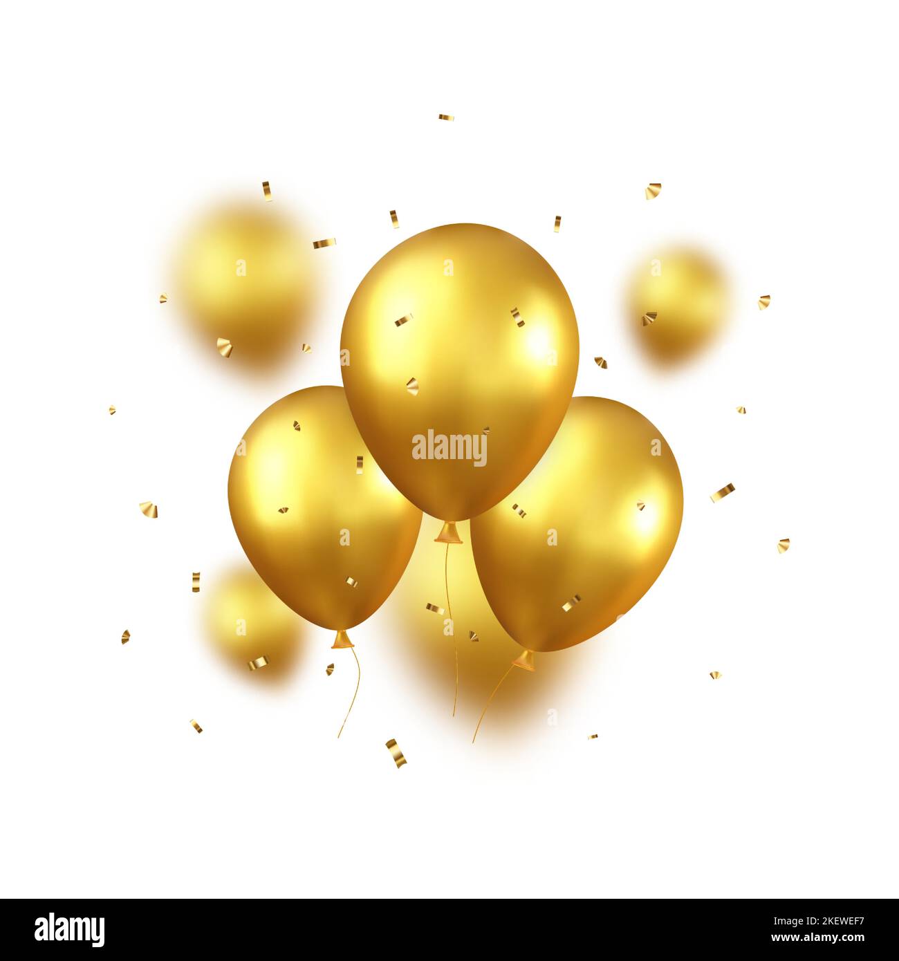 3d balloons with ribbon Stock Vector Image & Art - Alamy