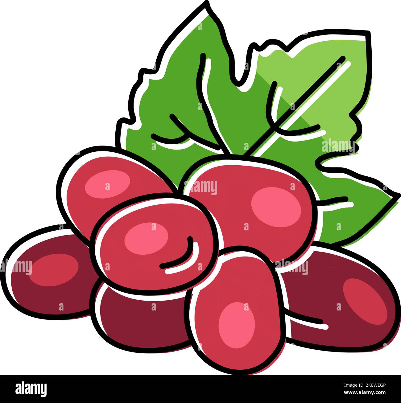 red grape wine color icon vector illustration Stock Vector Image & Art ...