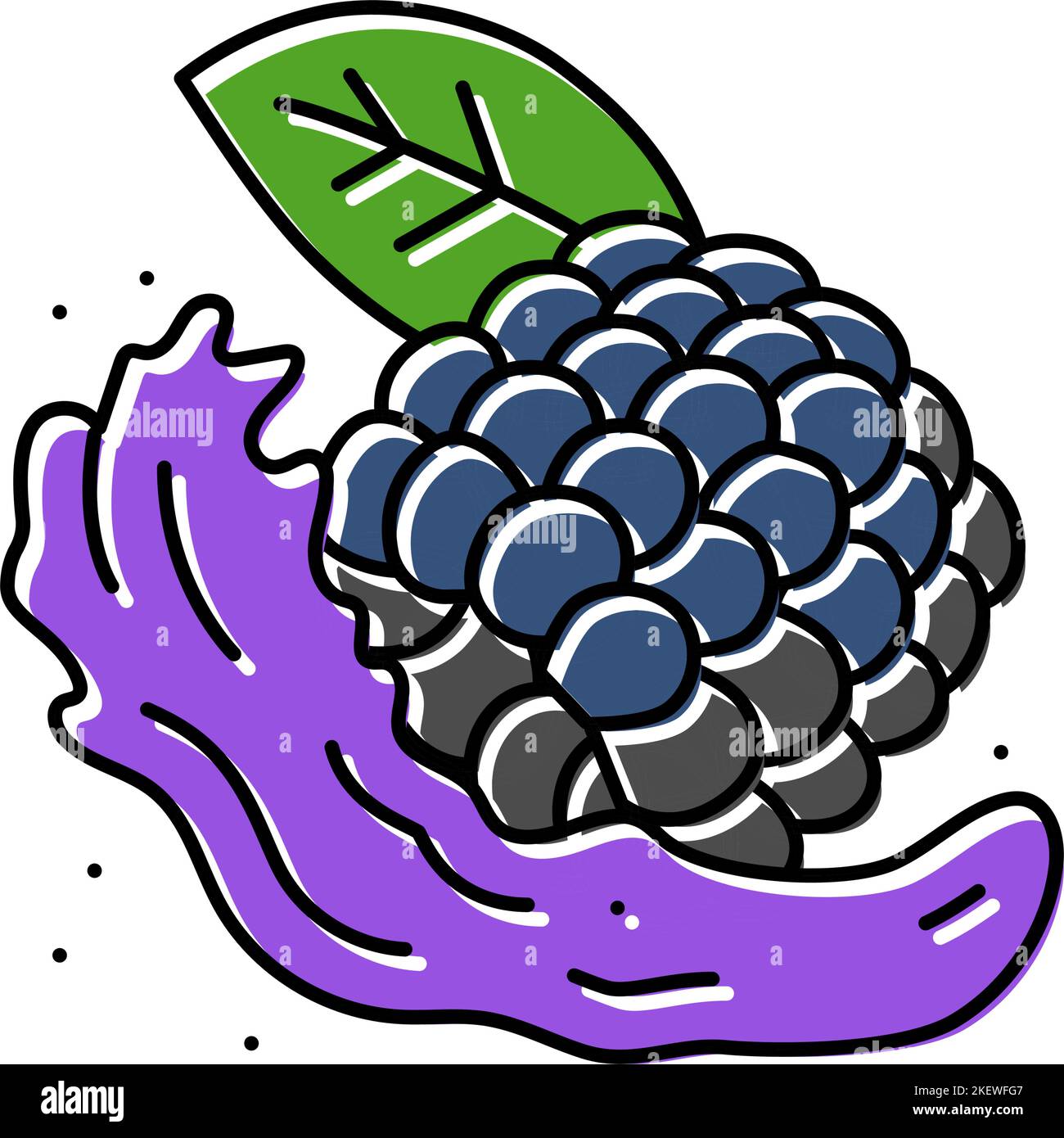 Bramble juice Stock Vector Images - Alamy