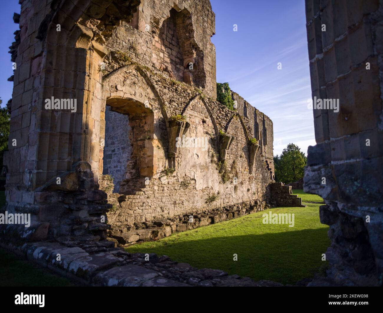 Easby Abbey Stock Photo