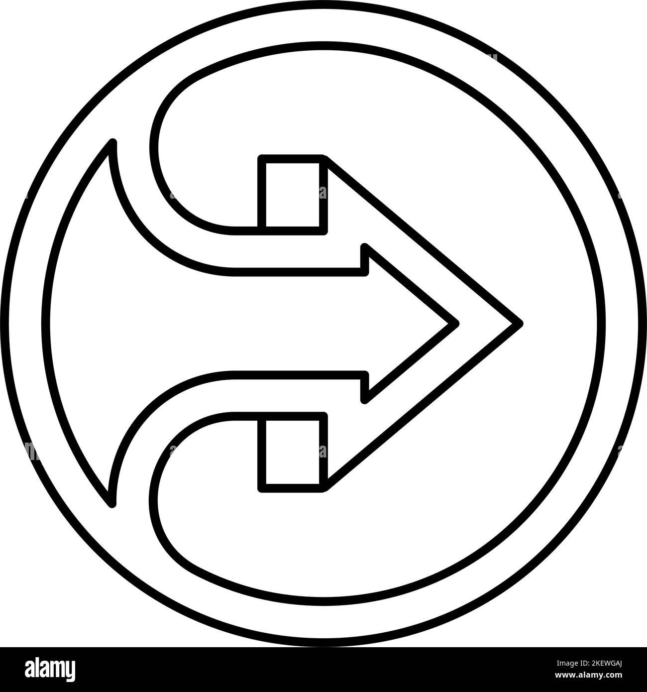 web arrow line icon vector illustration Stock Vector Image & Art - Alamy
