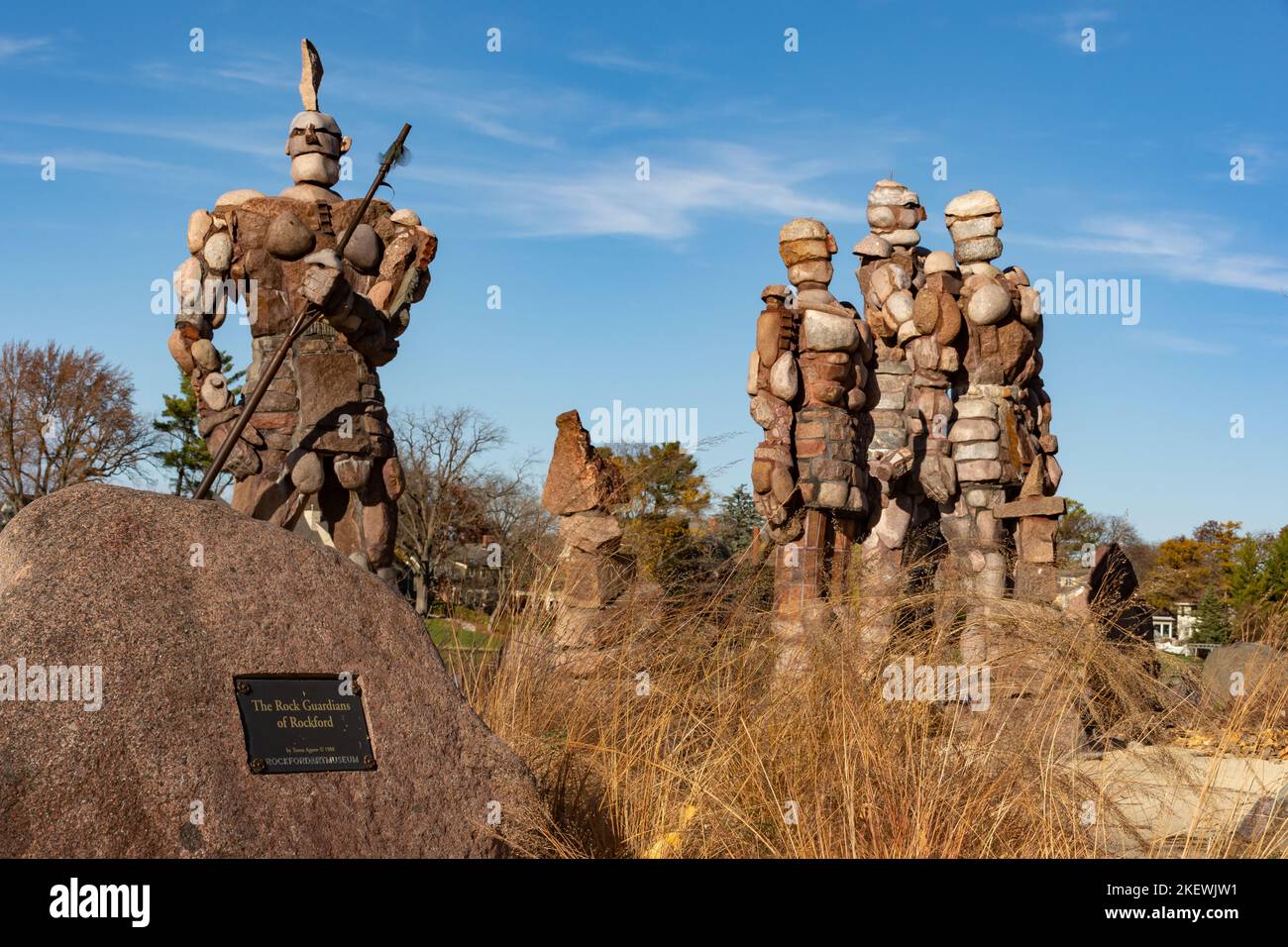 Rockford, Illinois, USA November 7th 2022 The Rock Guardians of
