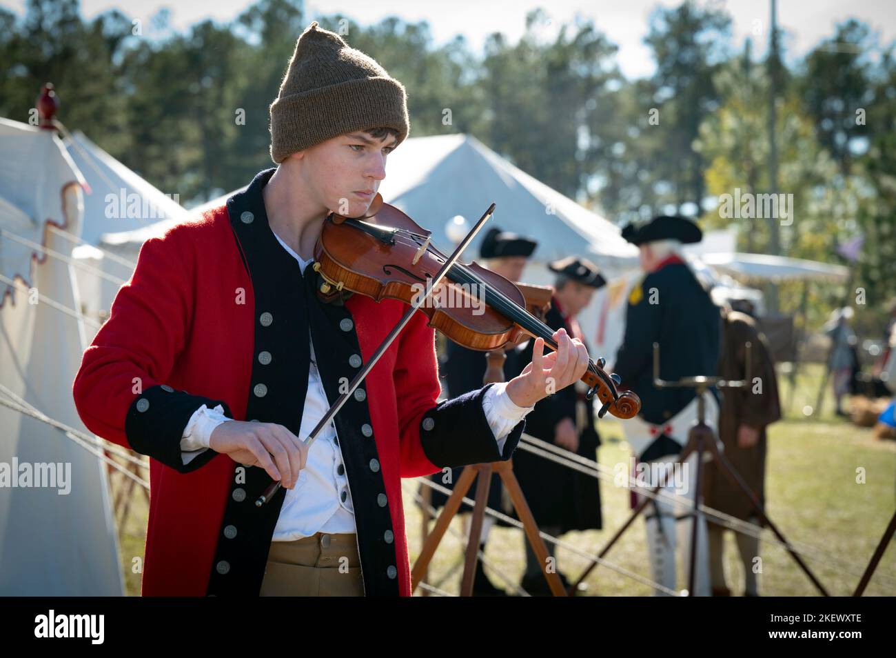 Kershaw, South Carolina, USA. 13th Nov, 2022. Revolutionary War buffs