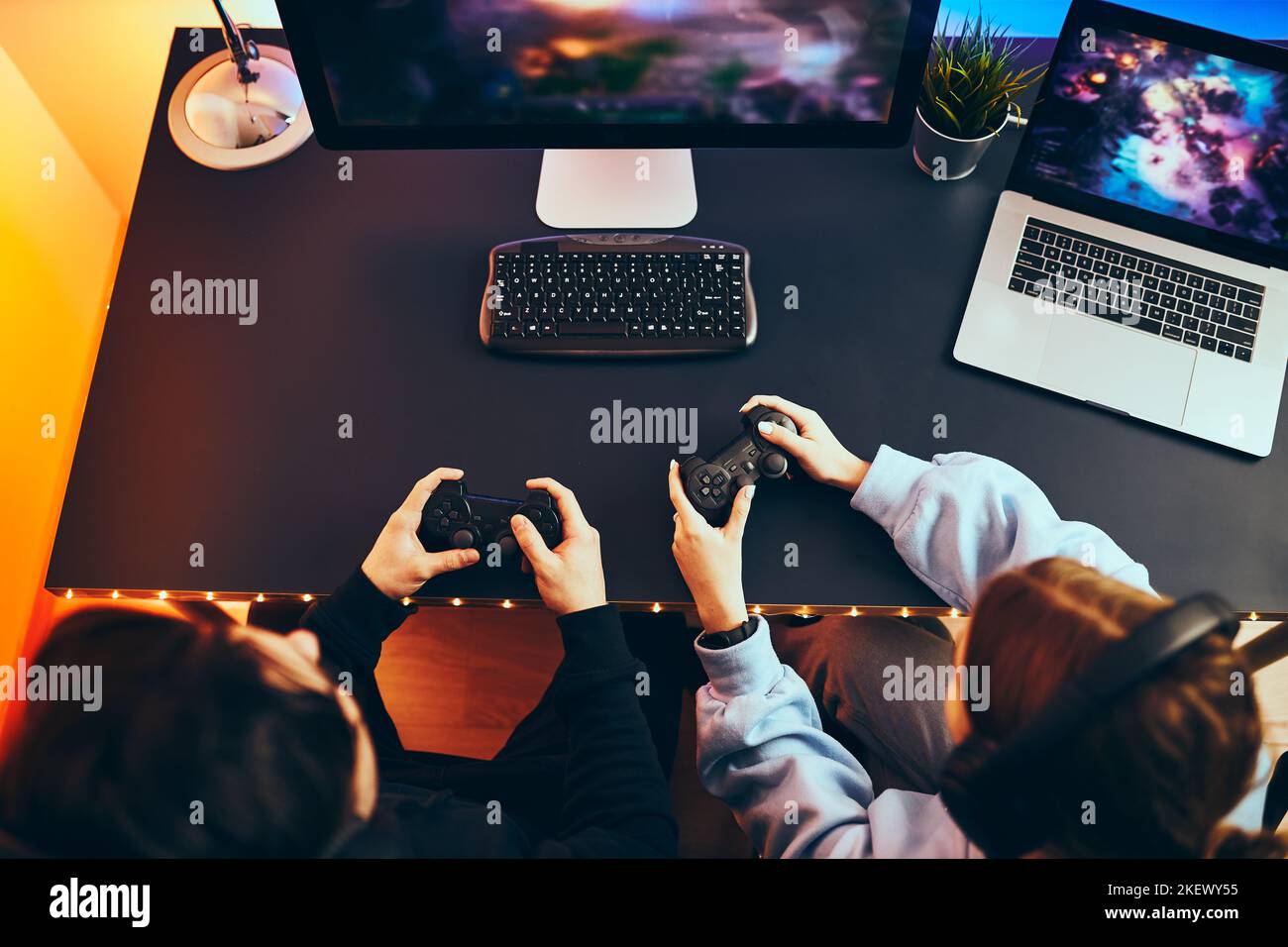 Men Relax By Playing Competitive Video Games As Friends In A Local Internet  Bar That Specializes In Online Gaming Stock Photo, Picture and Royalty Free  Image. Image 81203430.