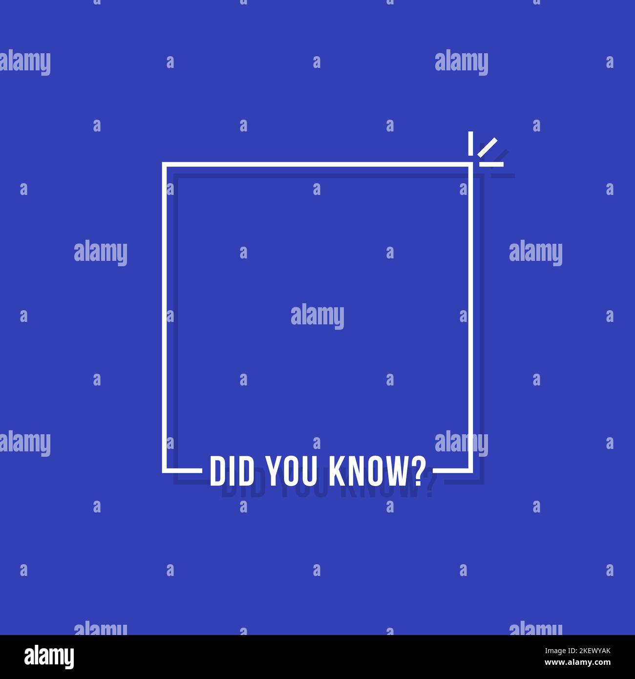 Thin Line Did You Know Simple Frame Stock Vector Image Art Alamy Thin Line Did You Know Simple Frame Stock Vector Image Art Alamy