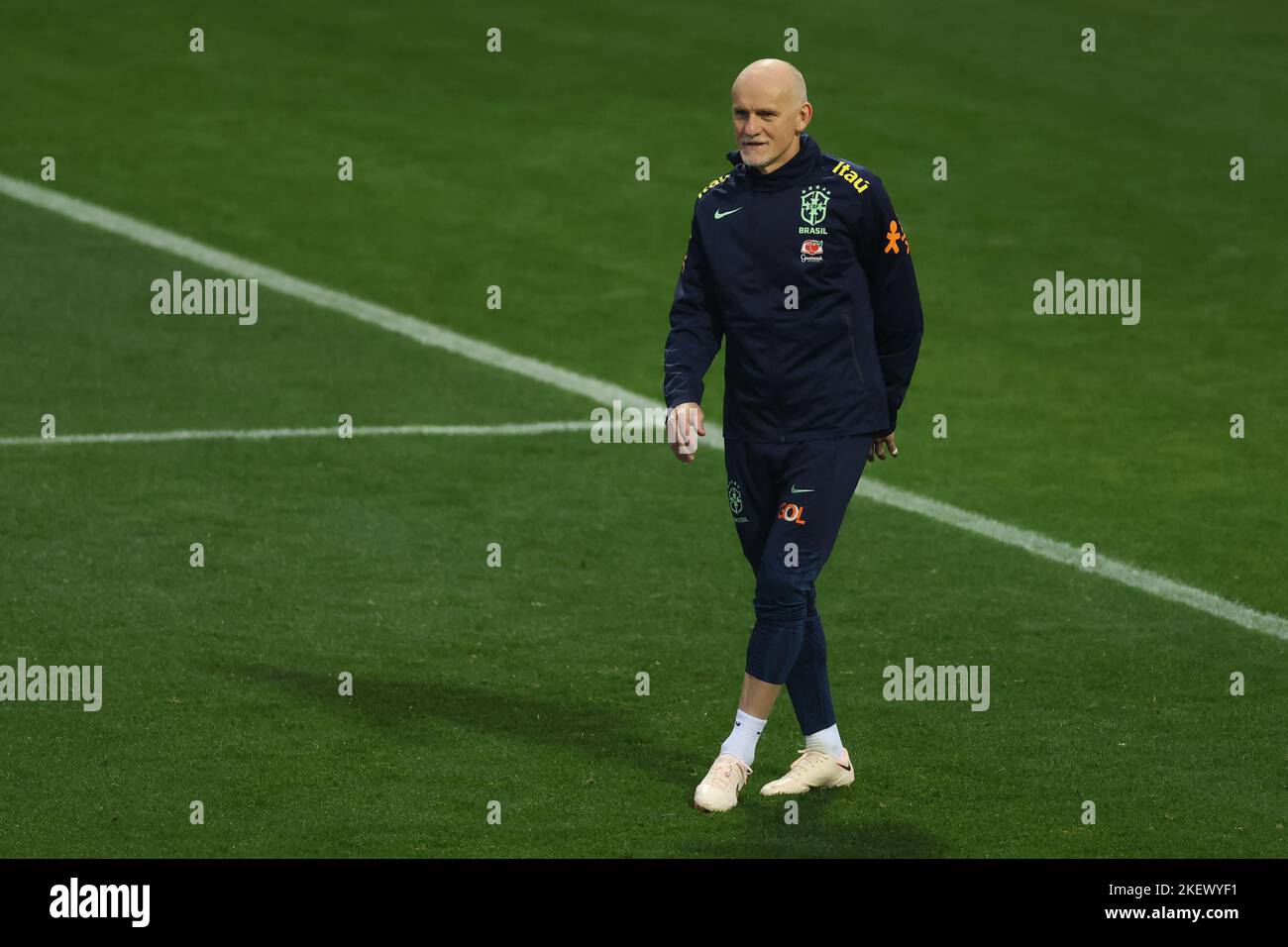 Turin, Italy, 14th November 2022. Claudio Taffarel Brazil goalkeeping coach during the Brazil training Session at Juventus Training Centre, Turin. Picture date: 14th November 2022. Picture credit should read: Jonathan Moscrop/Sportimage Stock Photo