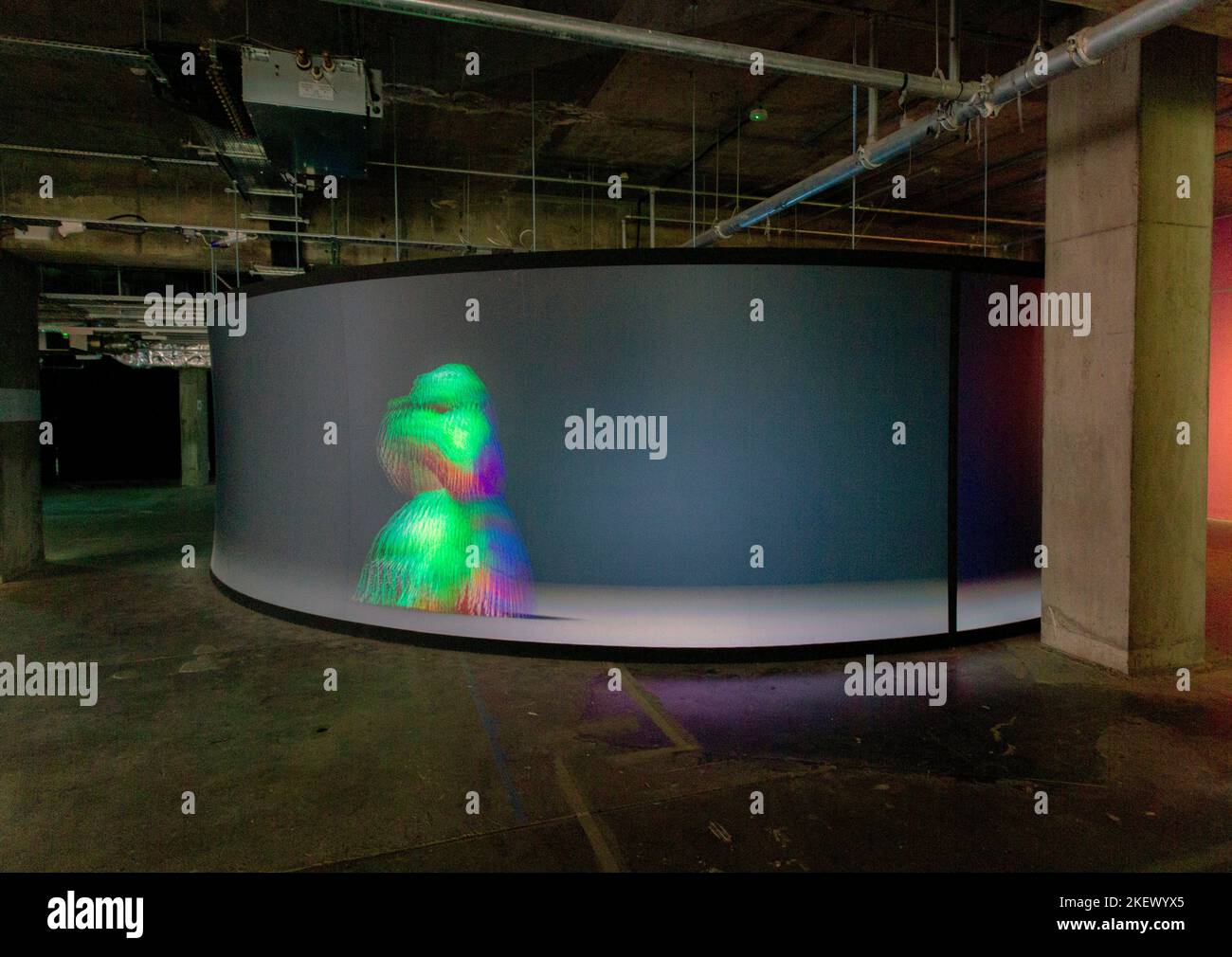 An endless parade of colourful, abstract and hairy characters, Infinity