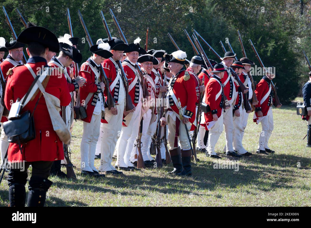 Kershaw, South Carolina, USA. 13th Nov, 2022. Revolutionary War buffs