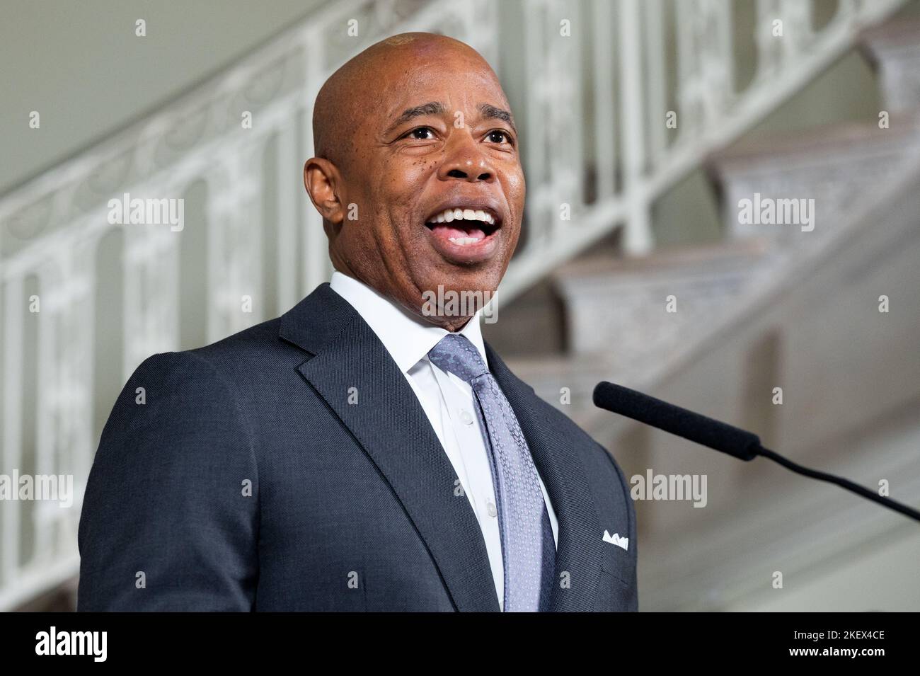 New York City, United States. 14th Nov, 2022. New York City Mayor Eric