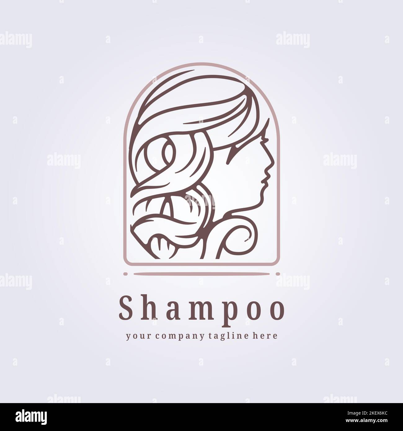 A design of haircare shampoo logo icon on white Stock Vector Image & Art - Alamy