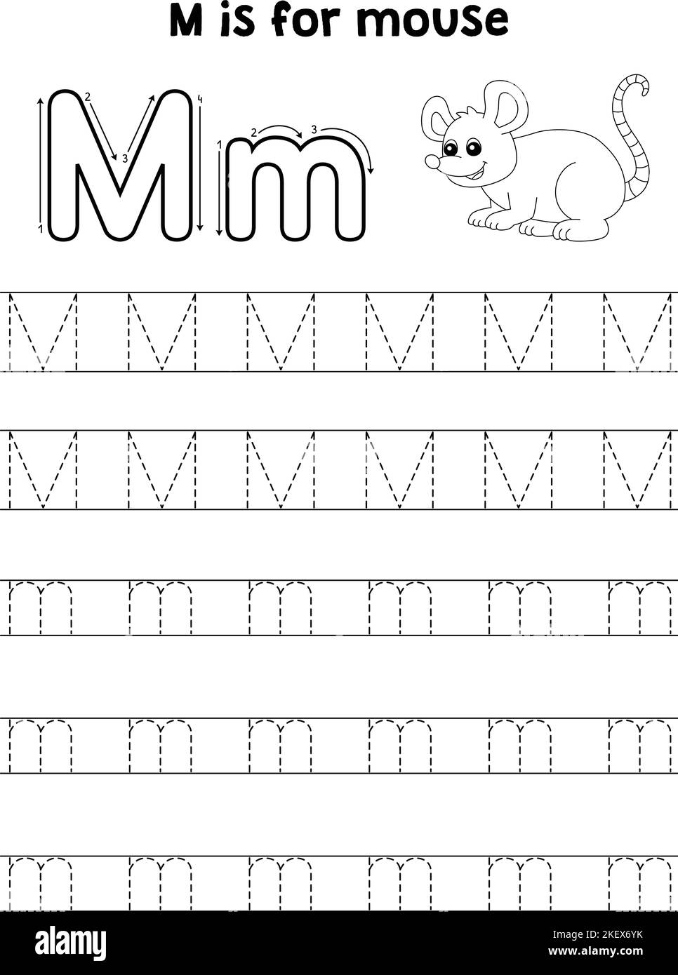Letter M Writing Pages