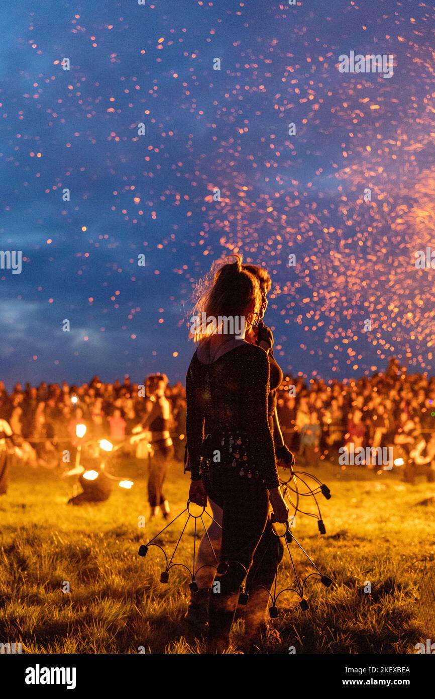 Fire Festival Ireland 2022 Stock Photo Alamy