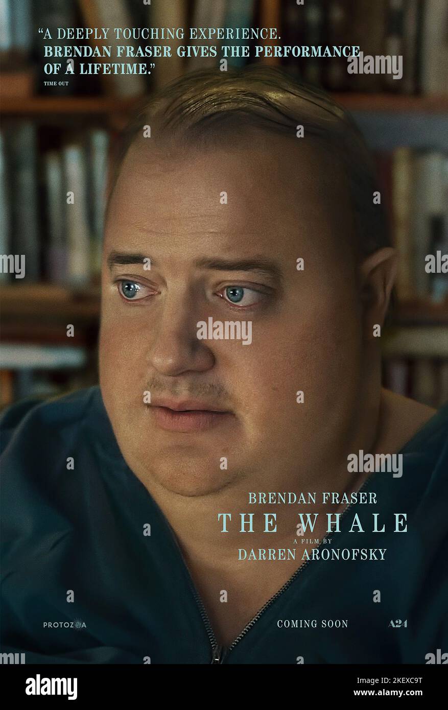 THE WHALE, US poster, Brendan Fraser, 2022. © A24 / Courtesy Everett ...