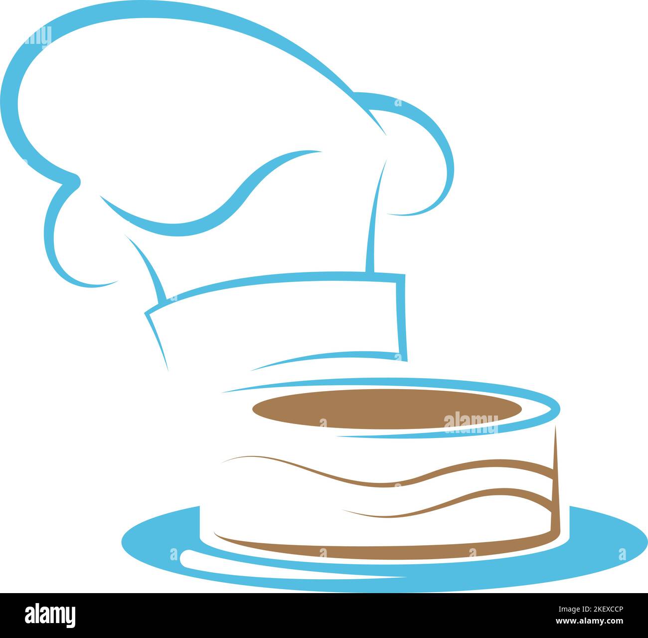 Cake icon logo design illustration Stock Vector