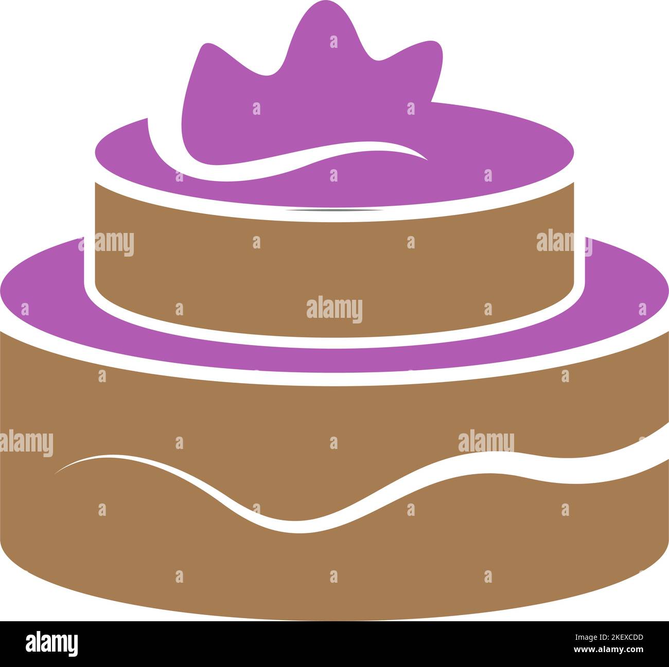 Cake icon logo design illustration Stock Vector Image & Art - Alamy