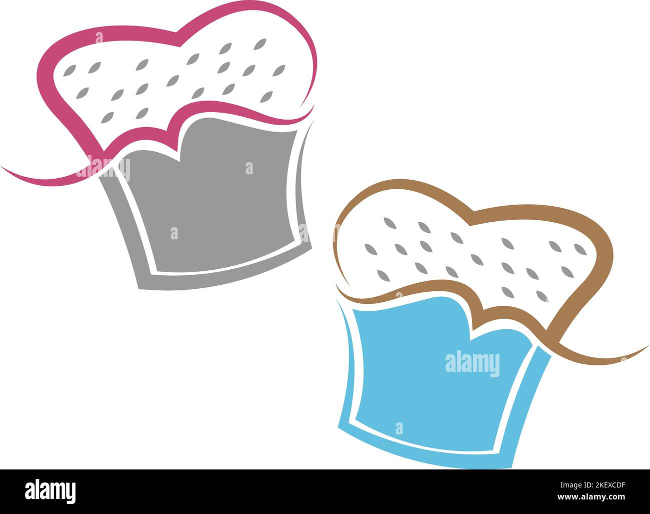 Cake icon logo design illustration Stock Vector