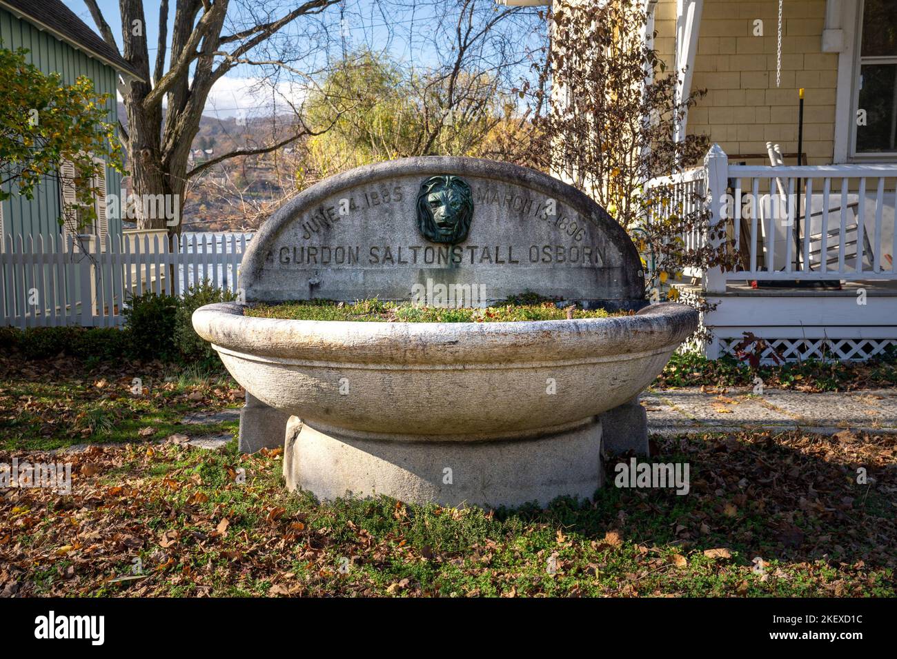 Garrison, NY USA Nov. 12, 2022 Landscape view of the stone Gurdon