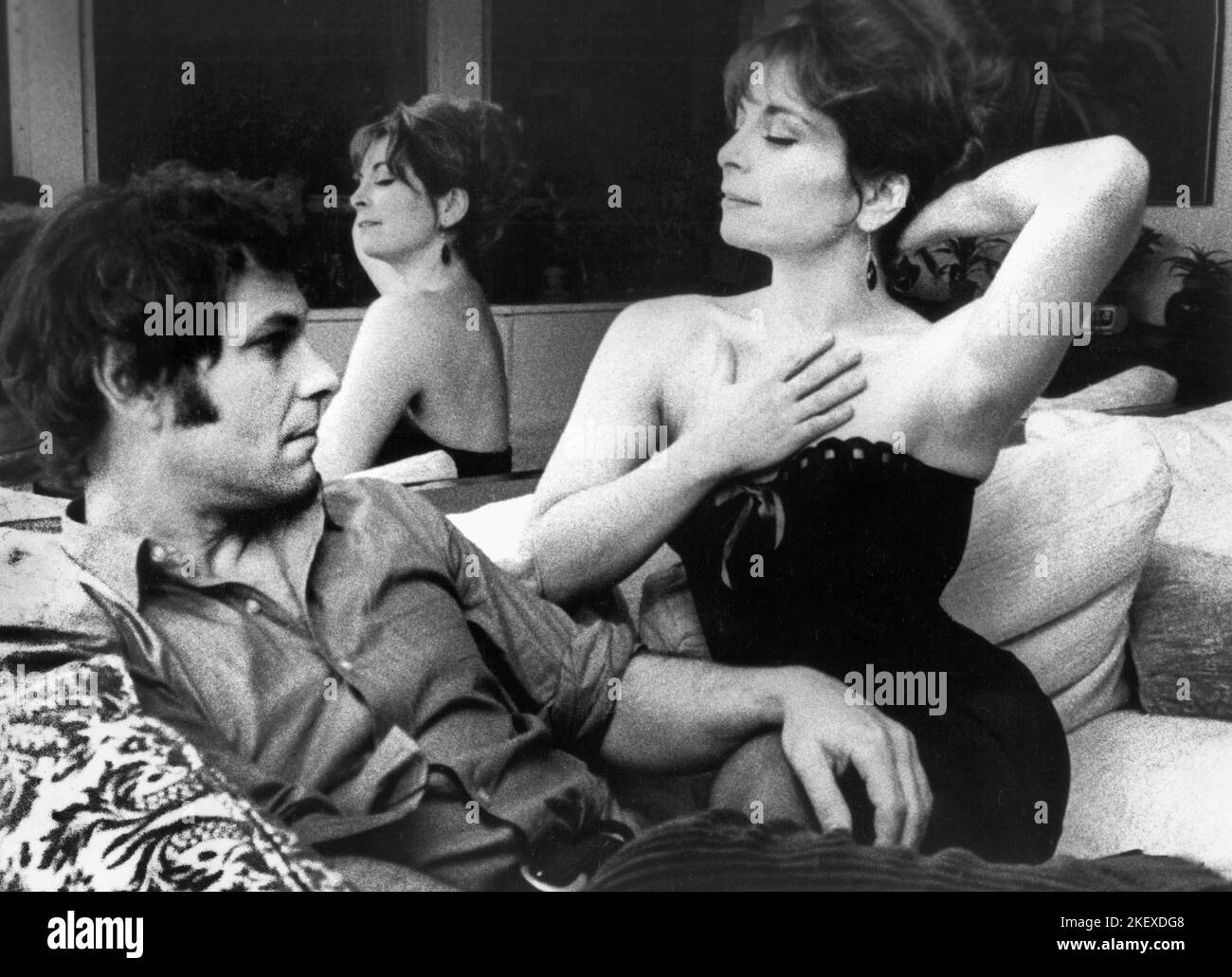 Rip Torn, Phoebe Dorin, on-set of the Film, 'Coming Apart', Kaleidoscope Films, 1969 Stock Photo