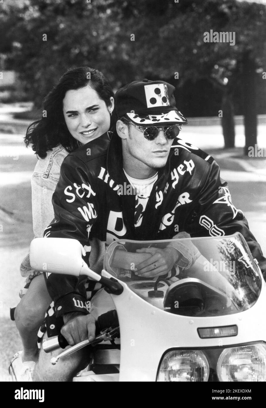 Kristin Minter, Vanilla Ice, on-set of the Film, 'Cool As Ice', Universal Pictures, 1991 Stock Photo