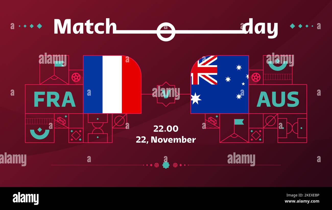 france australia match Football 2022. 2022 World Football Competition championship match versus