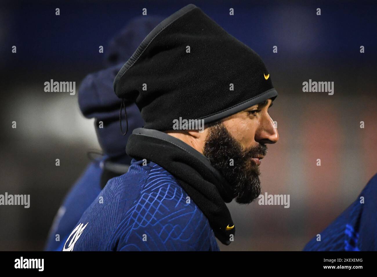 Karim BENZEMA of France during the training of the French team, preparation for the 2022 World Cup in Qatar, on November 14, 2022 at Centre National du Football in Clairefontaine-en-Yvelines, France - Photo: Matthieu Mirville/DPPI/LiveMedia Stock Photo