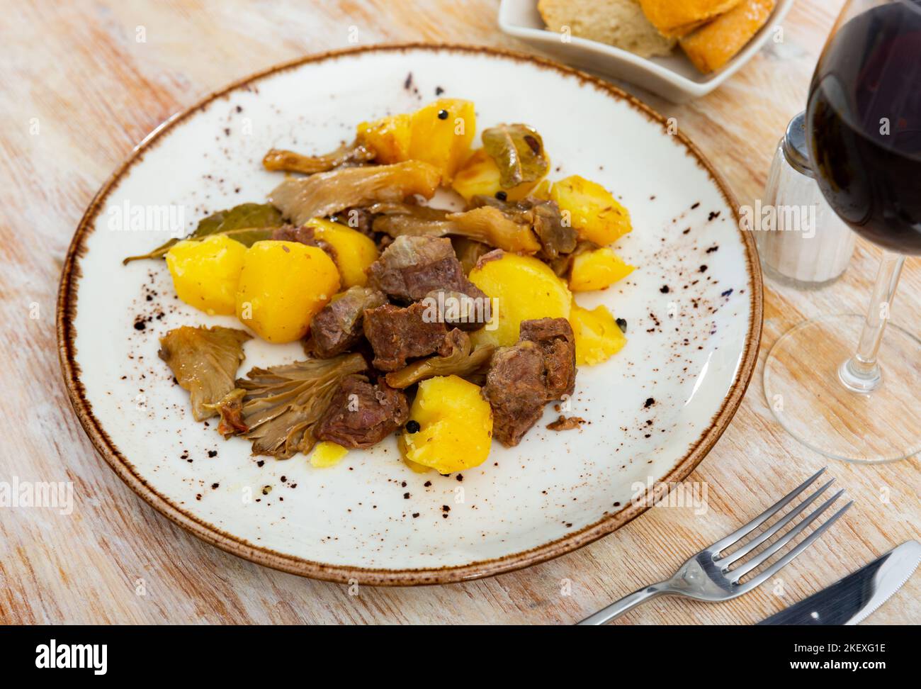 Traditional dish of French cuisine is Beef bourguignon Stock Photo - Alamy