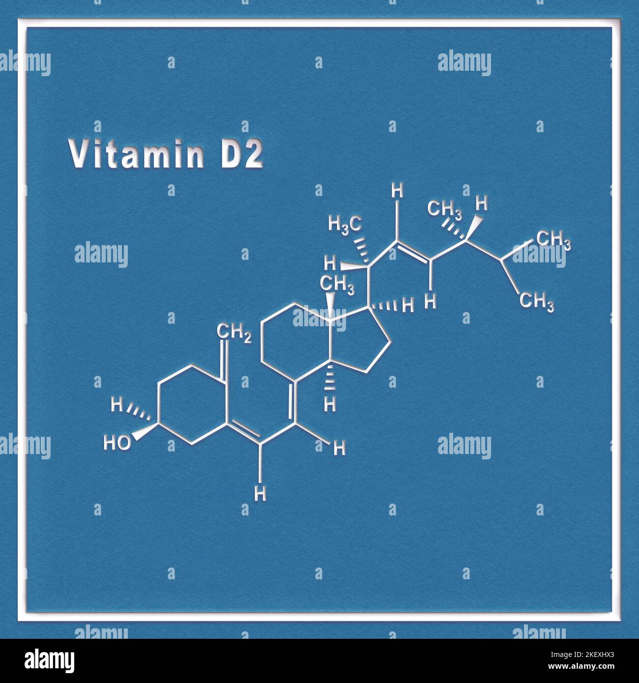 Vitamin D2, Structural chemical formula on a white background Stock Photo Alamy
