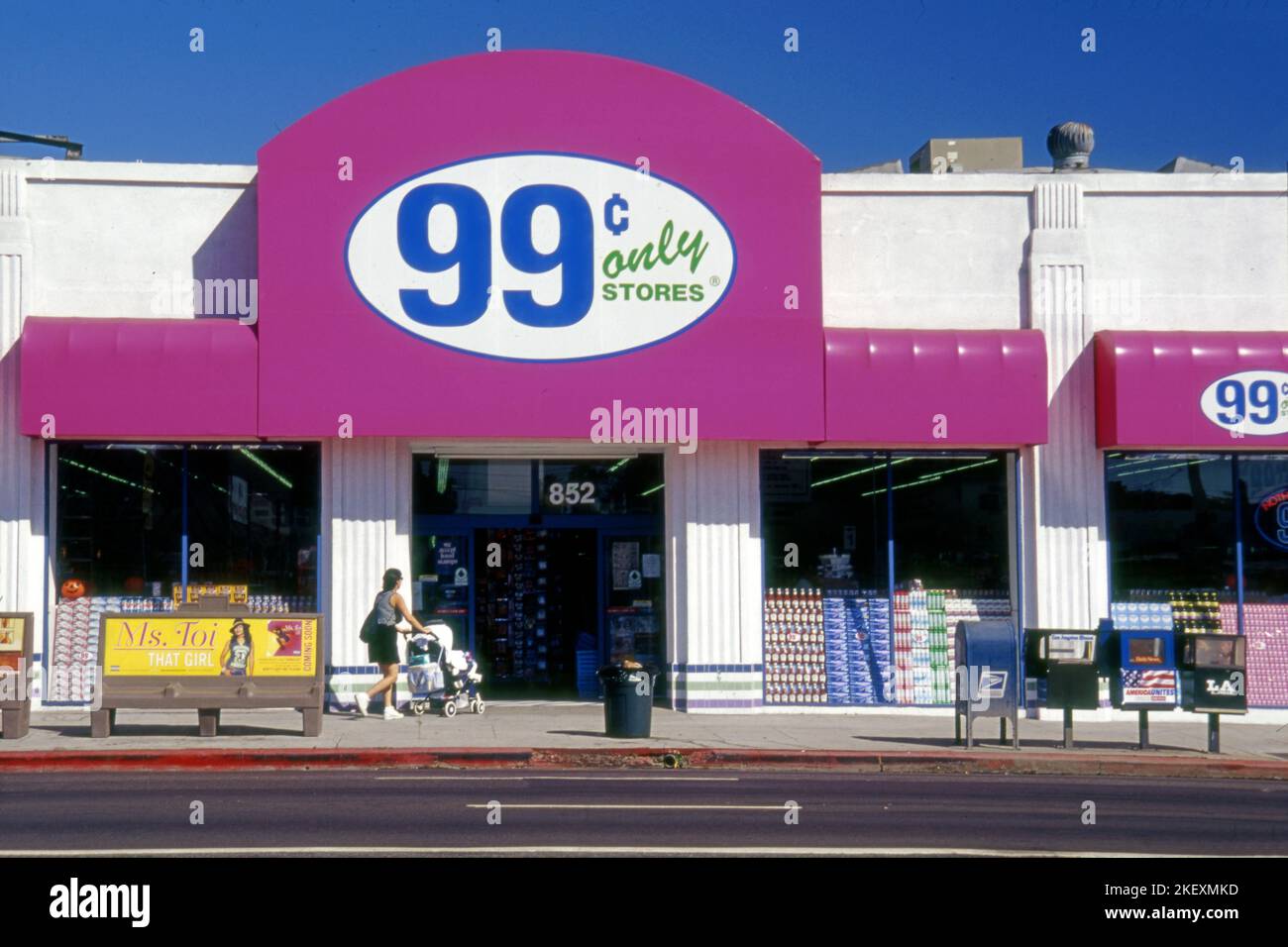 99c Store on La Brea in Hollywood, CA Stock Photo