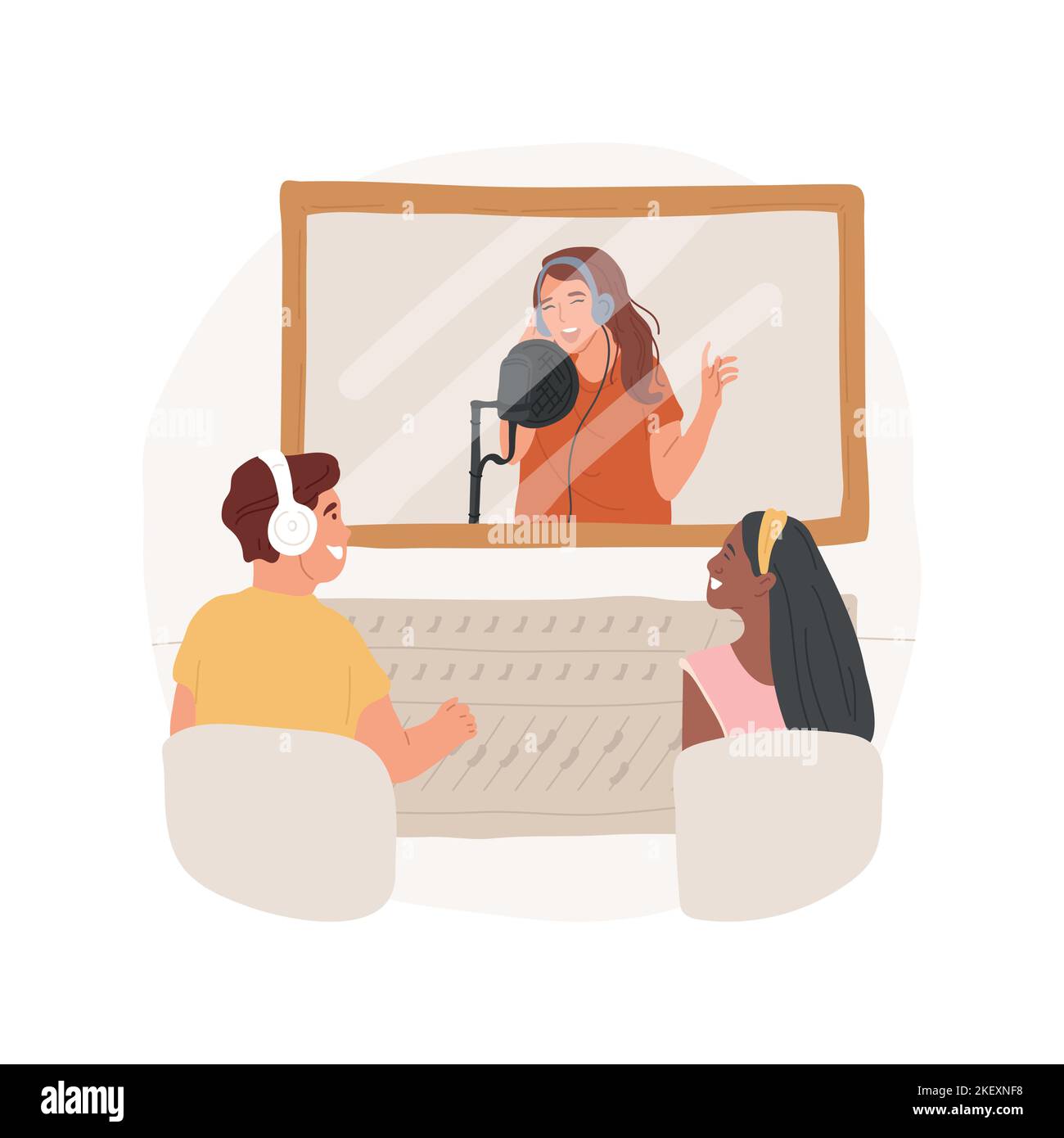 Field radio recording Stock Vector Images Alamy