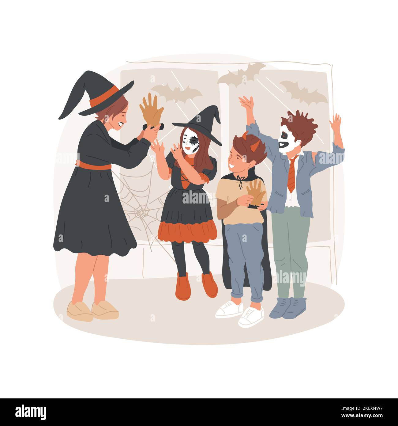 Costume contest isolated cartoon vector illustration. Halloween contest