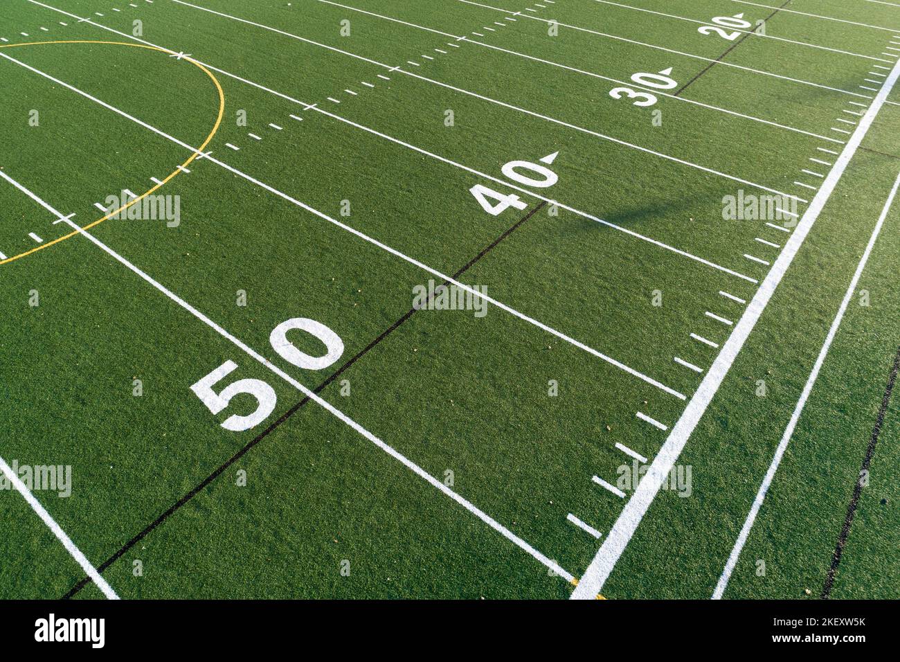 wide angle view of the 50 yard line Stock Photo Alamy