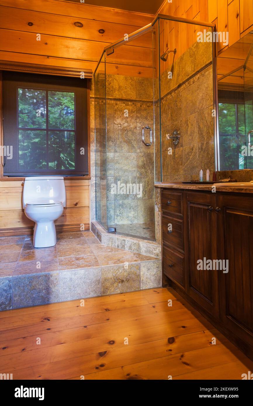 Log Homes Luxury Showers