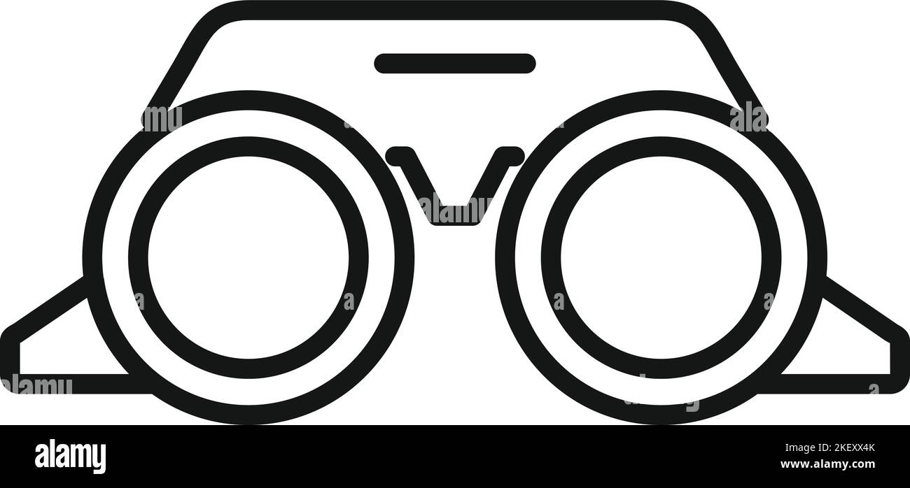 Vision device icon simple vector. Eye test. Optical clinic Stock Vector