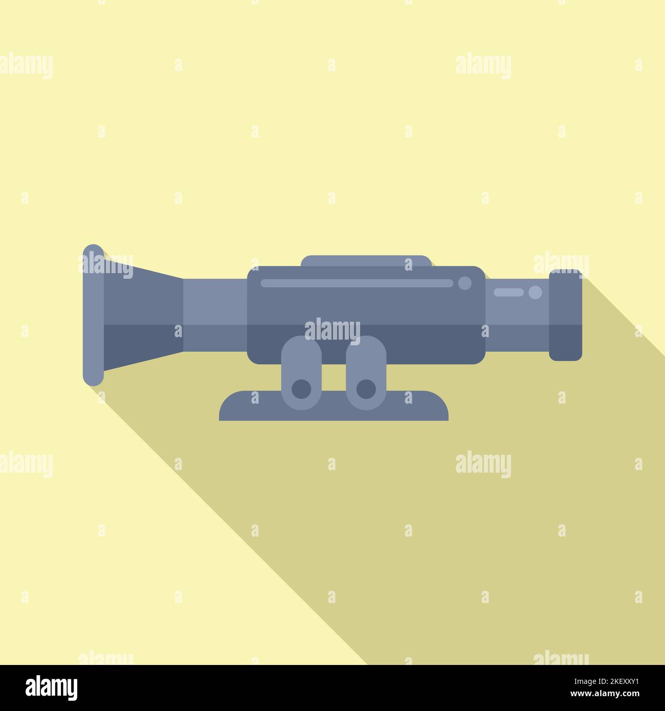 Modern scope icon flat vector. Sight target. Sniper weapon Stock Vector ...
