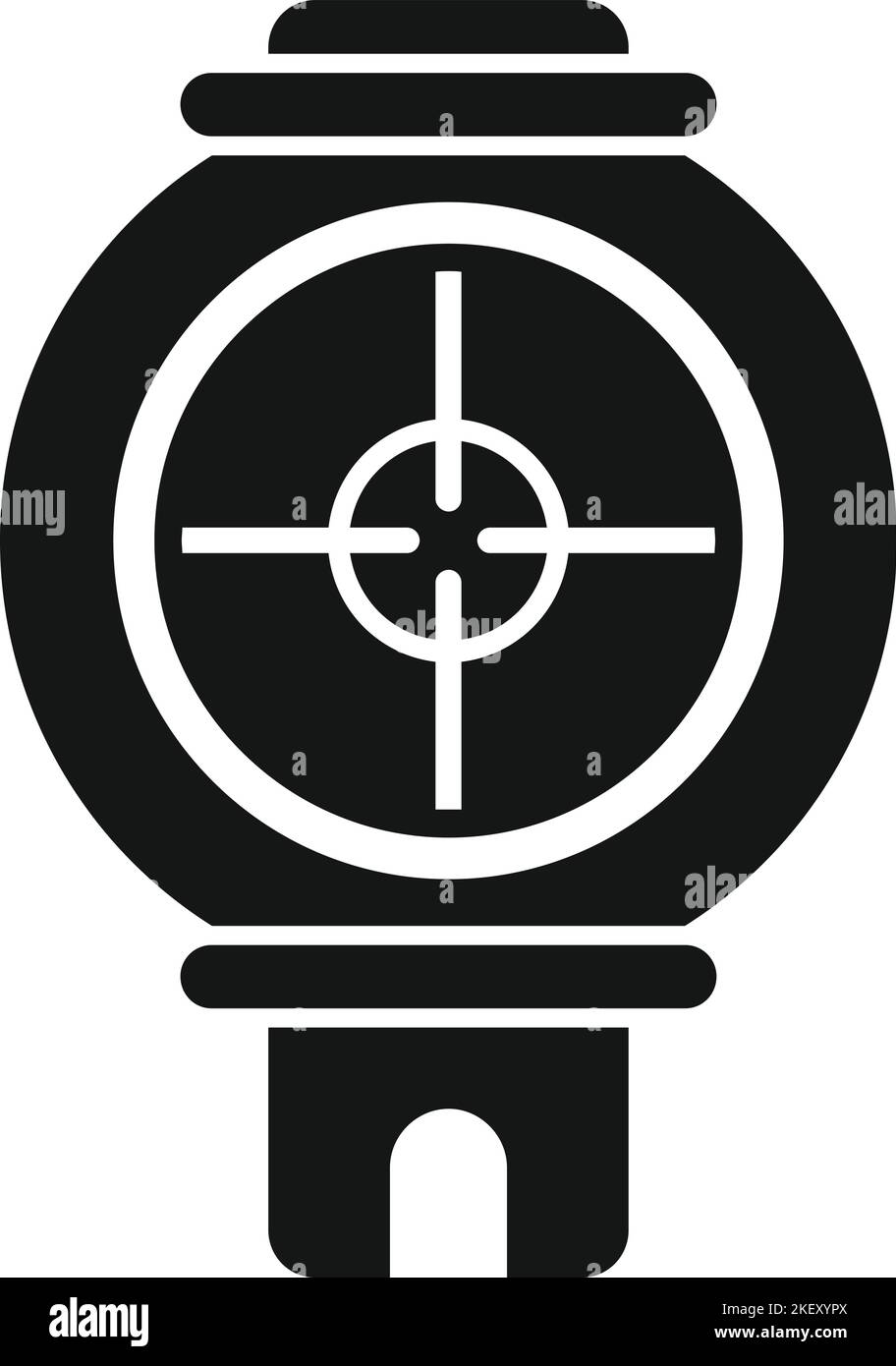 Scope icon simple vector. Rifle gun. Cross eye Stock Vector Image & Art ...
