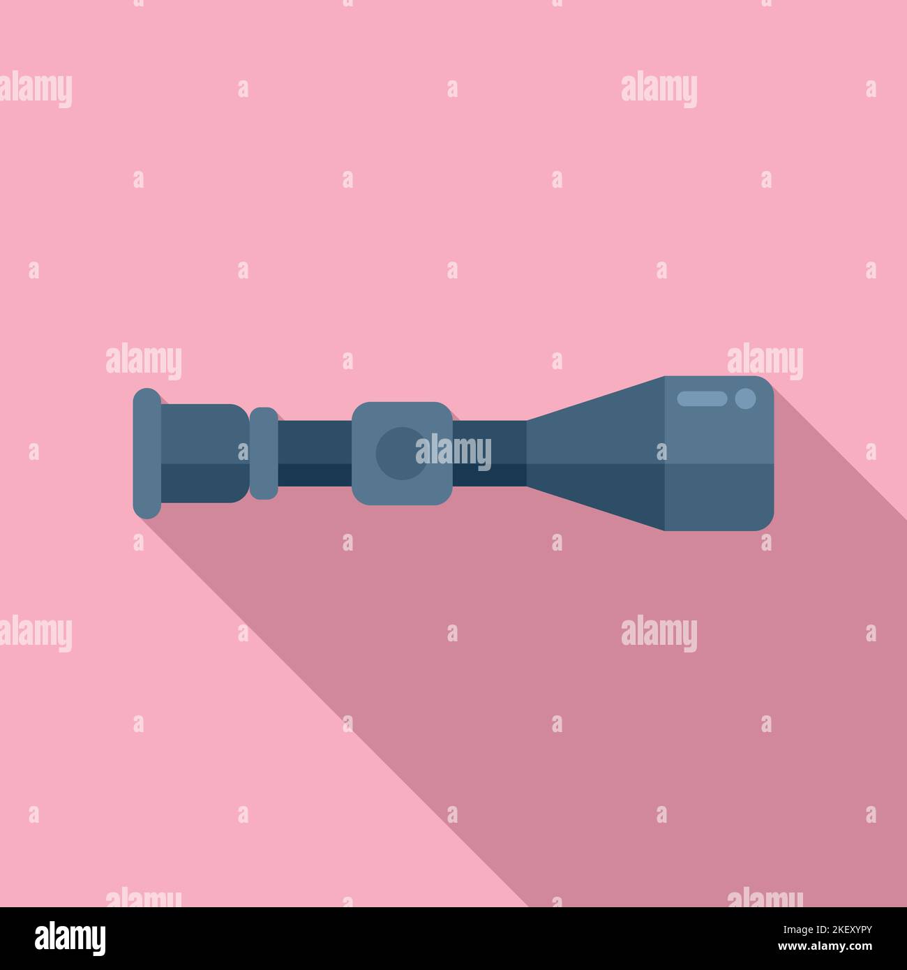 Modern shot scope icon flat vector. Rifle sight. Target cross Stock ...