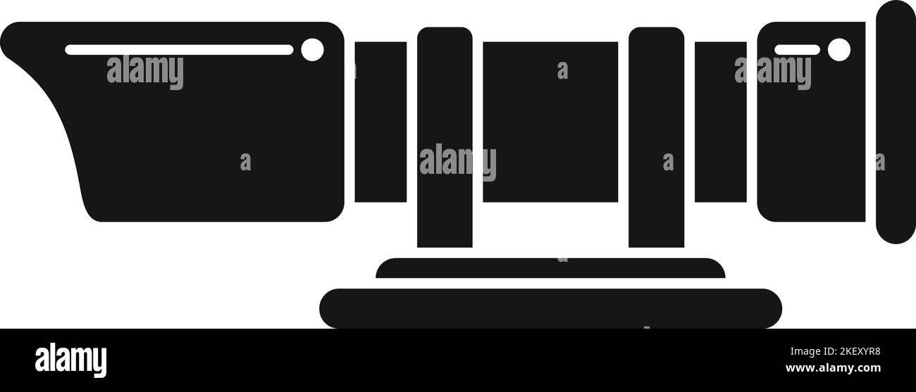 Steel scope icon simple vector. Rifle gun. Military sniper Stock Vector ...